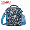 New children's crossbody lunch bag, insulated large-capacity lunch bag, student fresh-keeping ice bag, hand-held printed insulated bag Item Picture